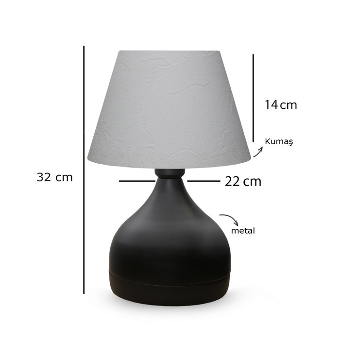Opviq Lámpara de Mesa AYD-3088 Crema